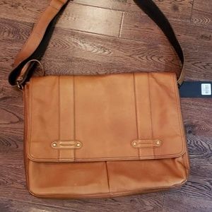 Bugatti Leather Messenger Bag